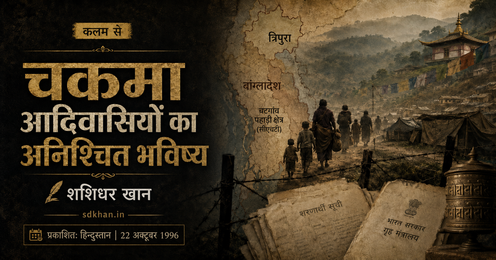 चकमा आदिवासियों का अनिश्चित भविष्य — archival newspaper scan