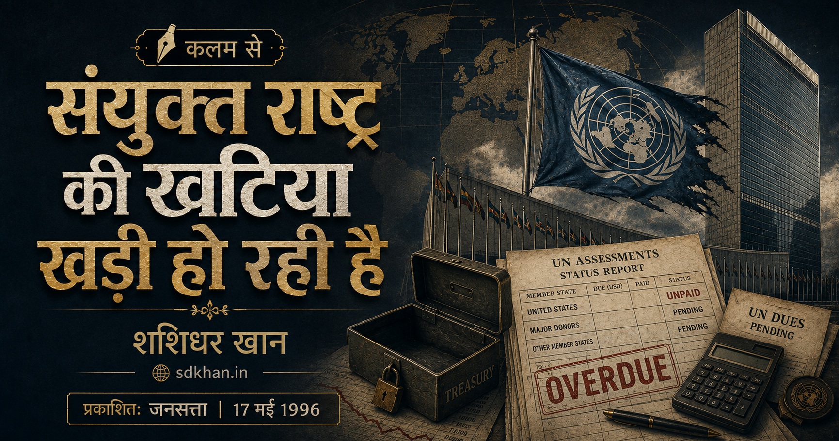 संयुक्त राष्ट्र की खटिया खड़ी हो रही है — archival newspaper scan